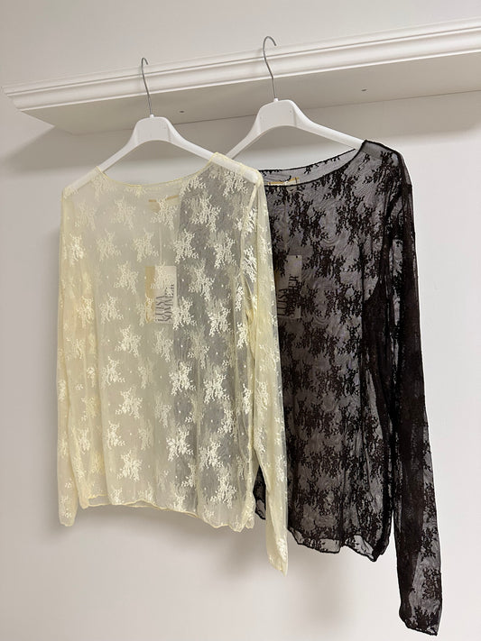 Spitzen Shirt Vers. Farben