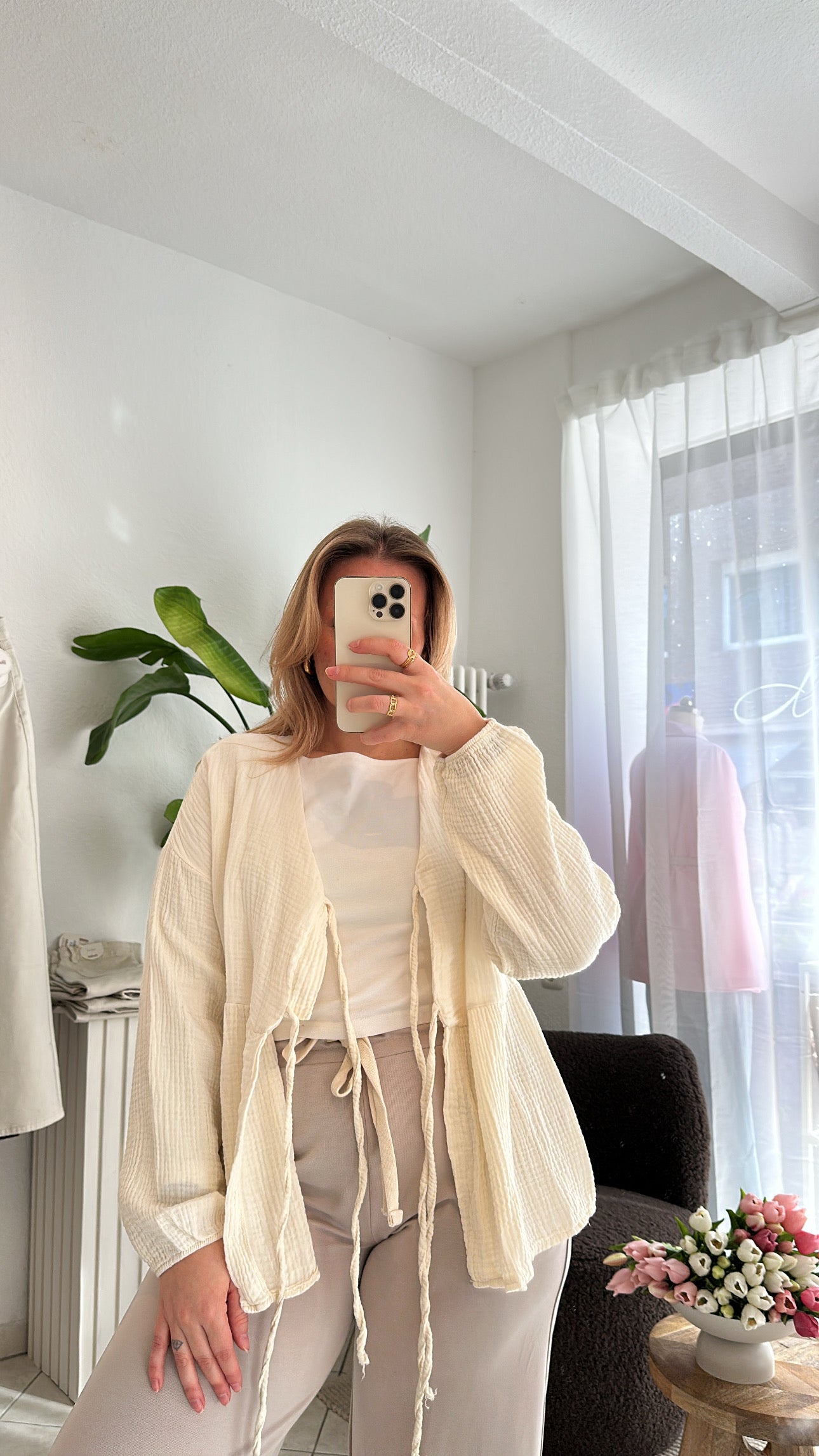 Musselin Bluse