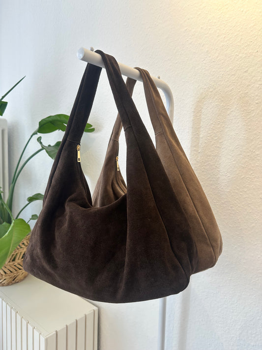 Leder Tasche mit Reißverschluss