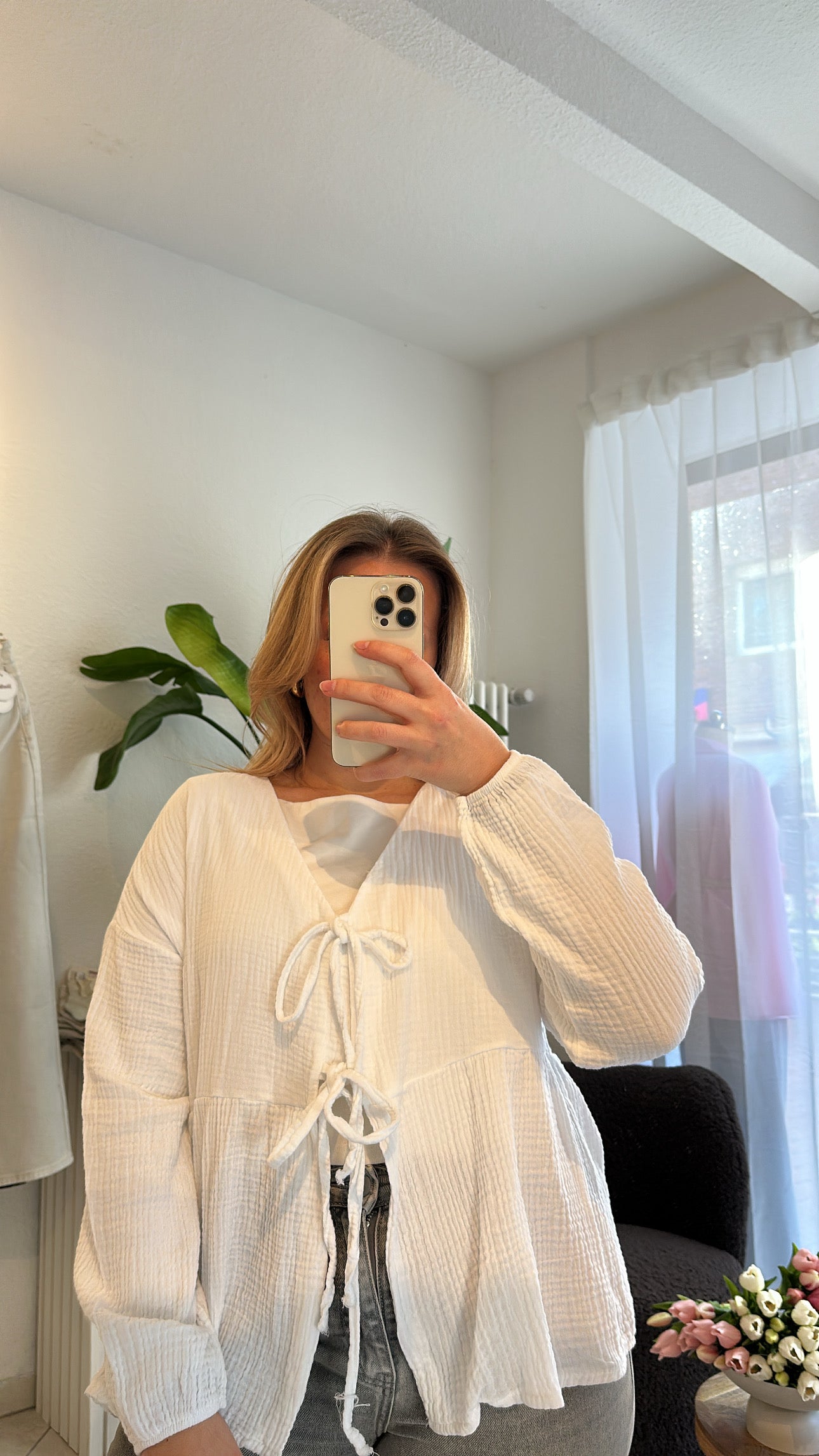 Musselin Bluse