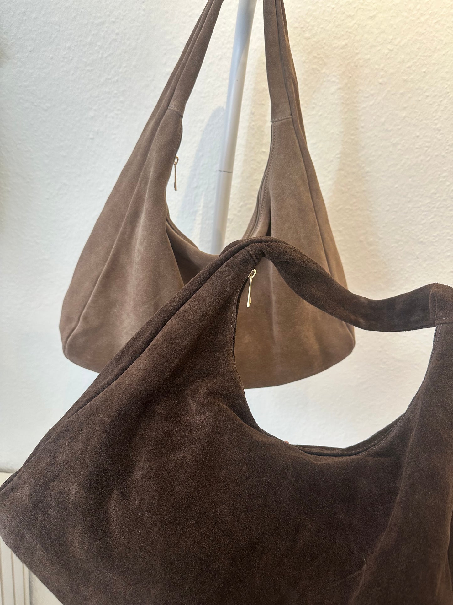 Leder Tasche mit Reißverschluss