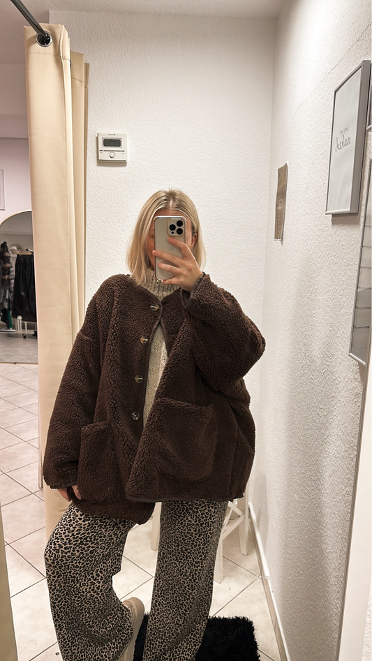 Teddy Oversize Jacke
