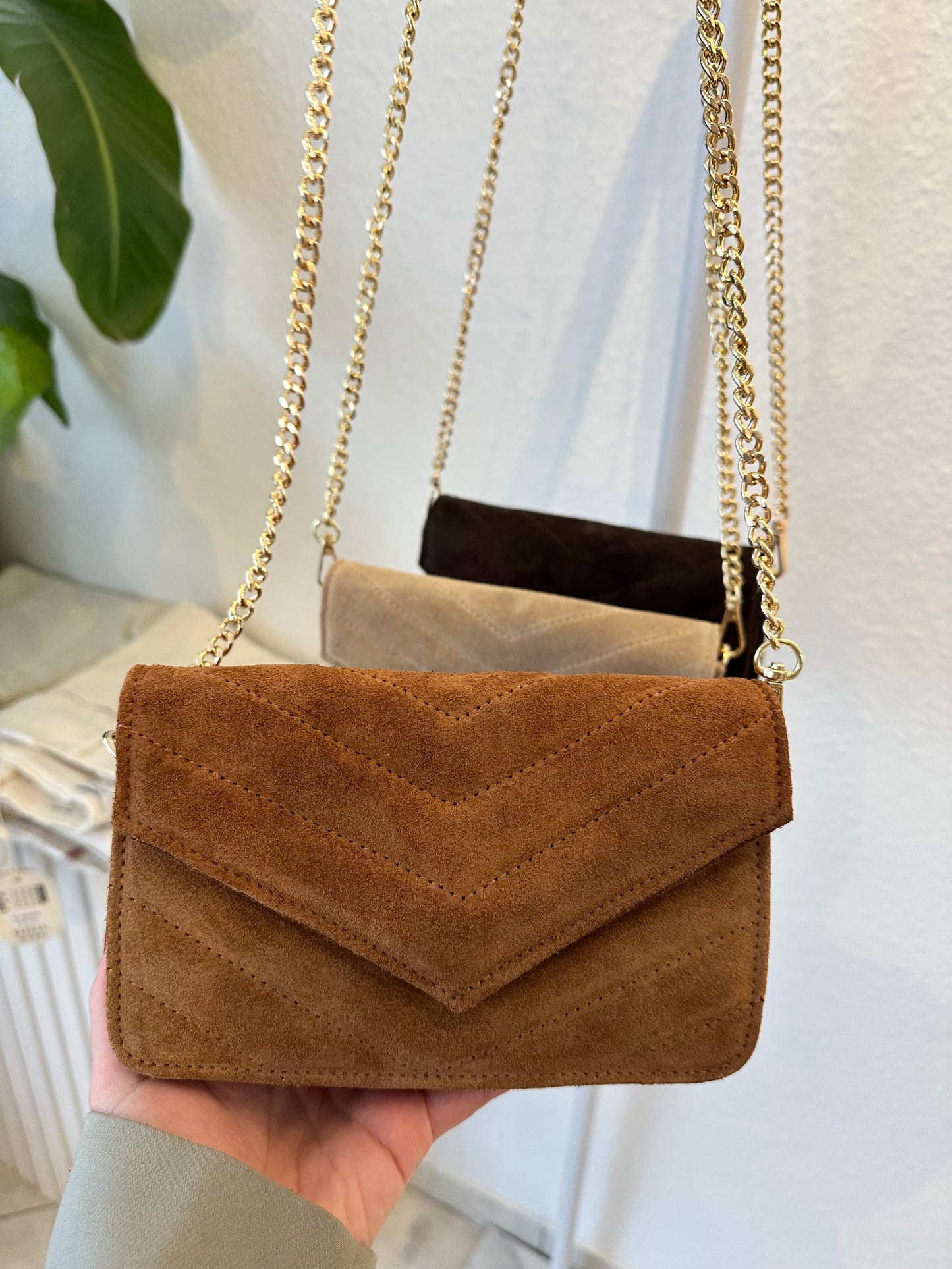 Leder clutch