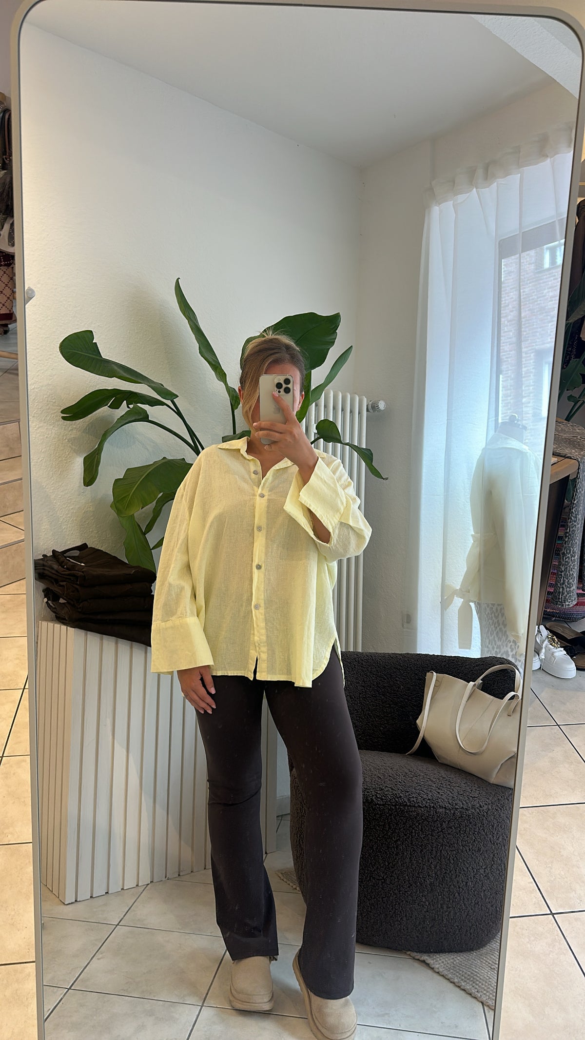 Leinen Bluse