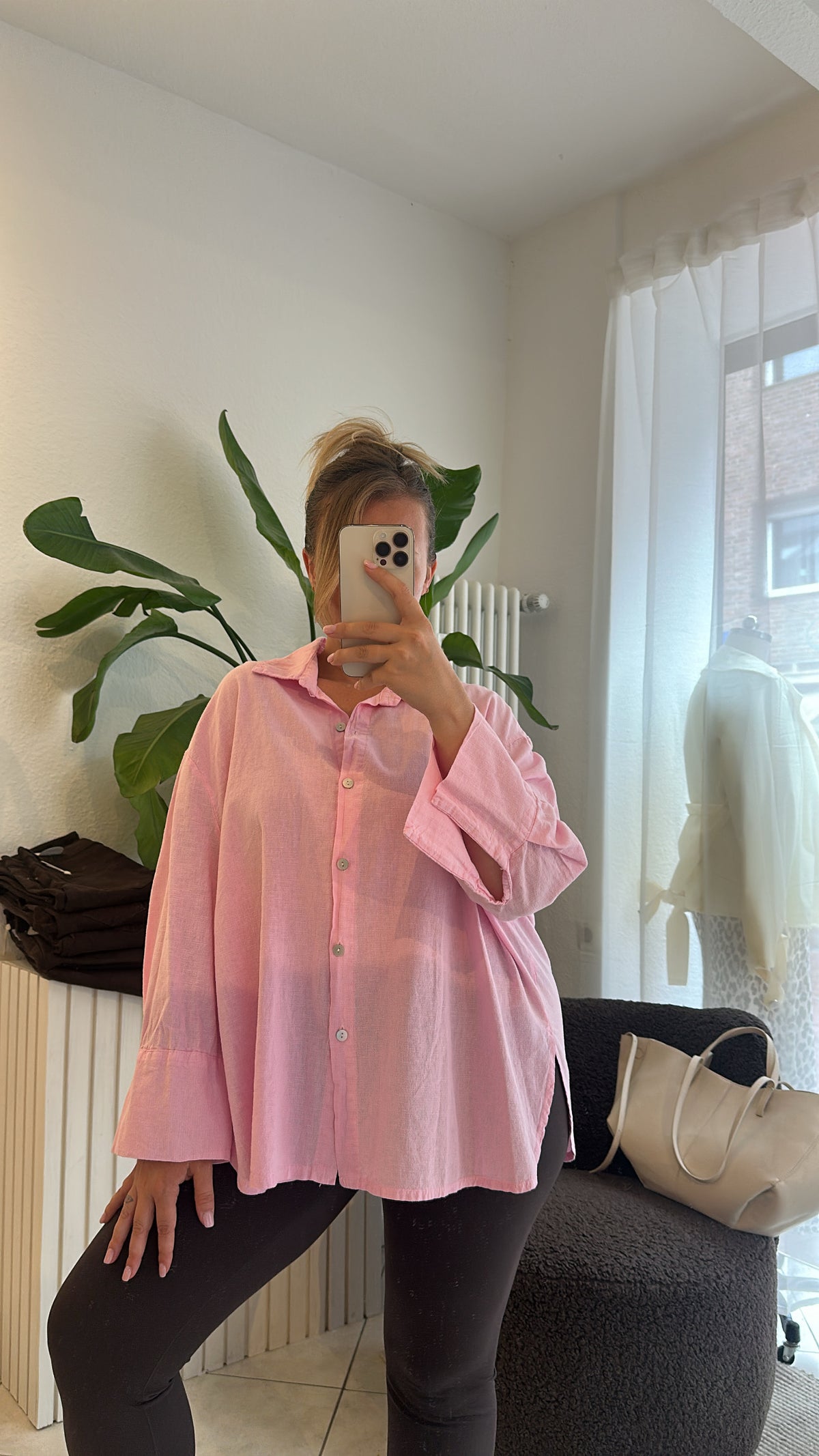 Leinen Bluse