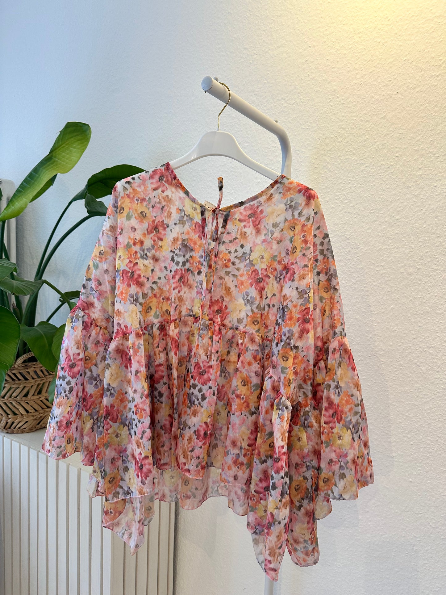 Blumen Bluse Oversize