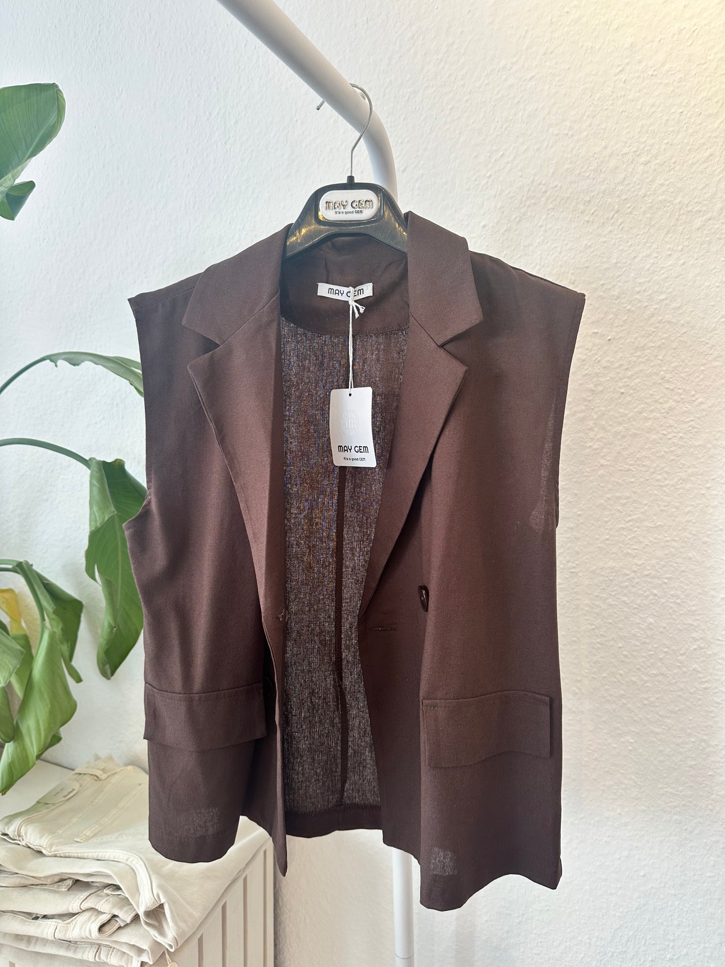 Ärmelloser Blazer