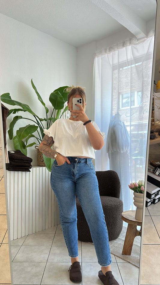 Mom Jeans mit Stretch