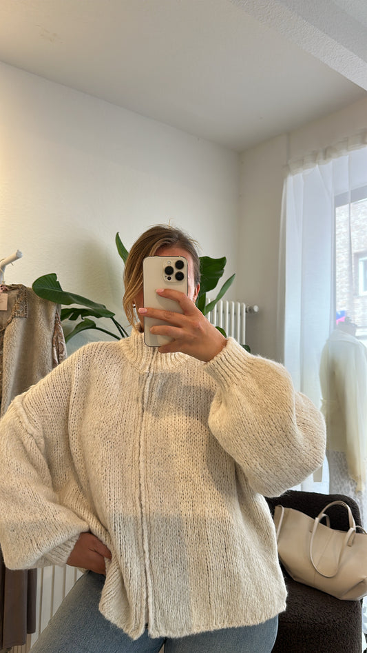 Cardigan mit Reißverschluss
