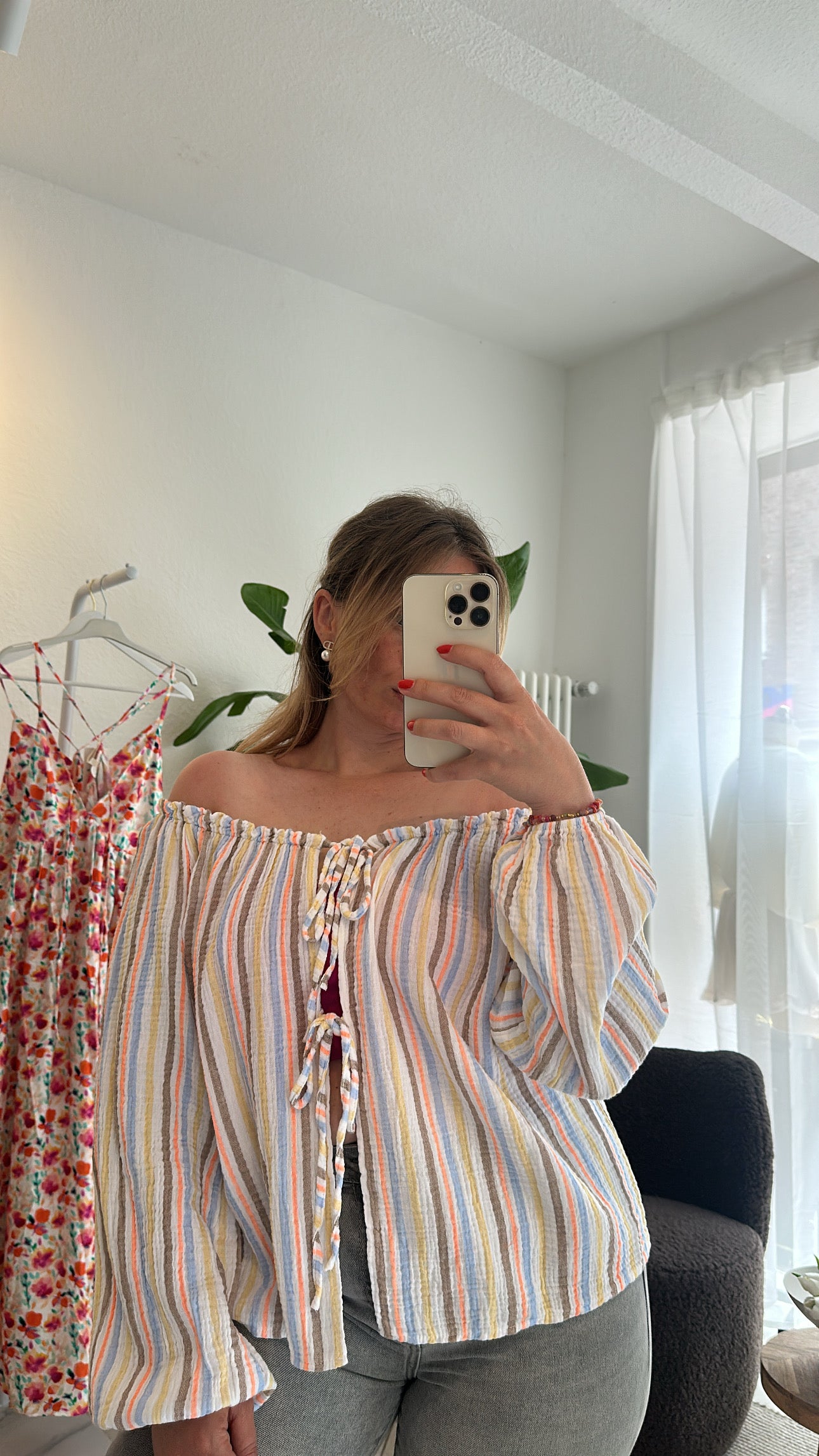 Musselin Bluse