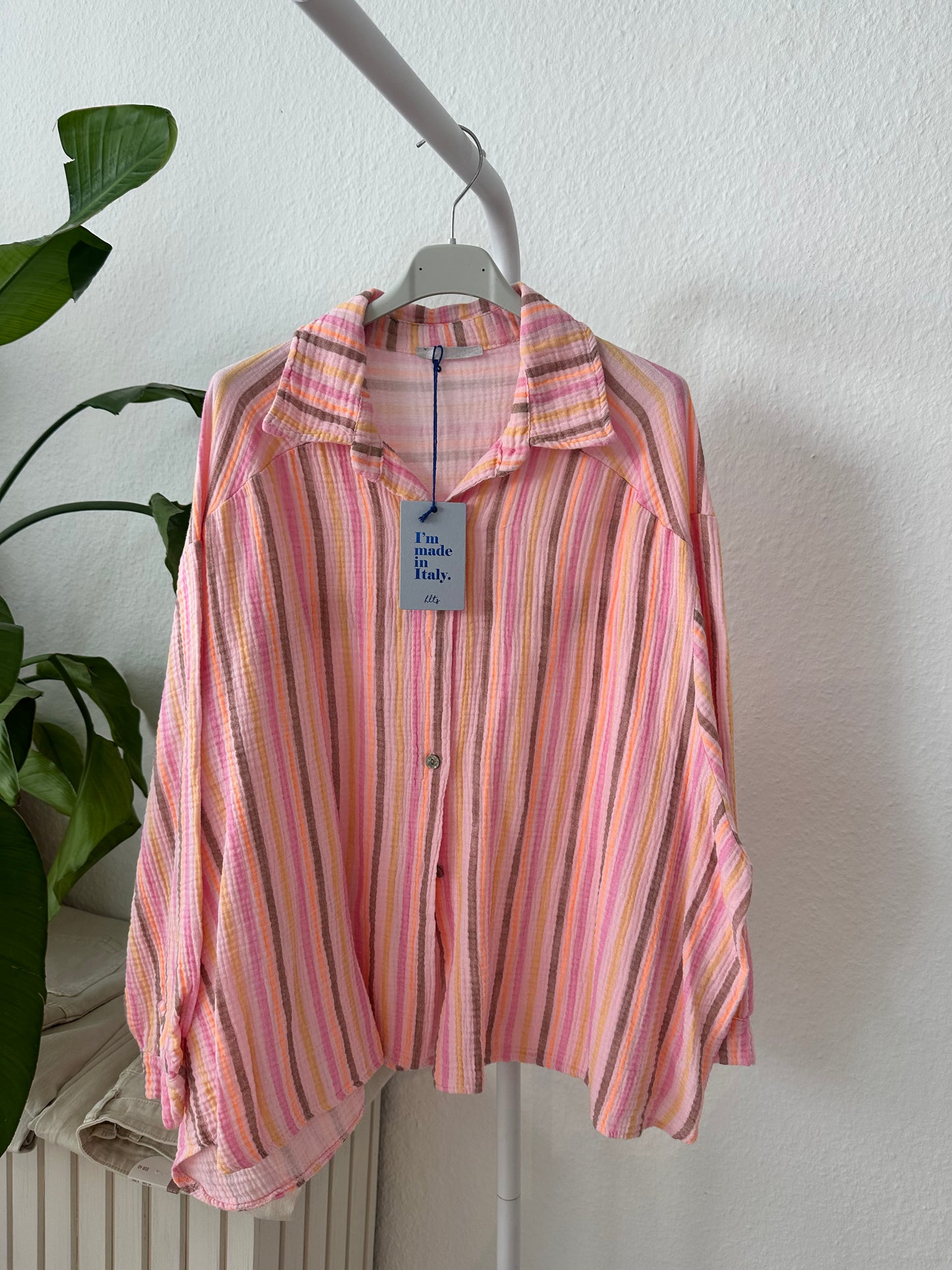 Musselin Bluse Vers. Farben