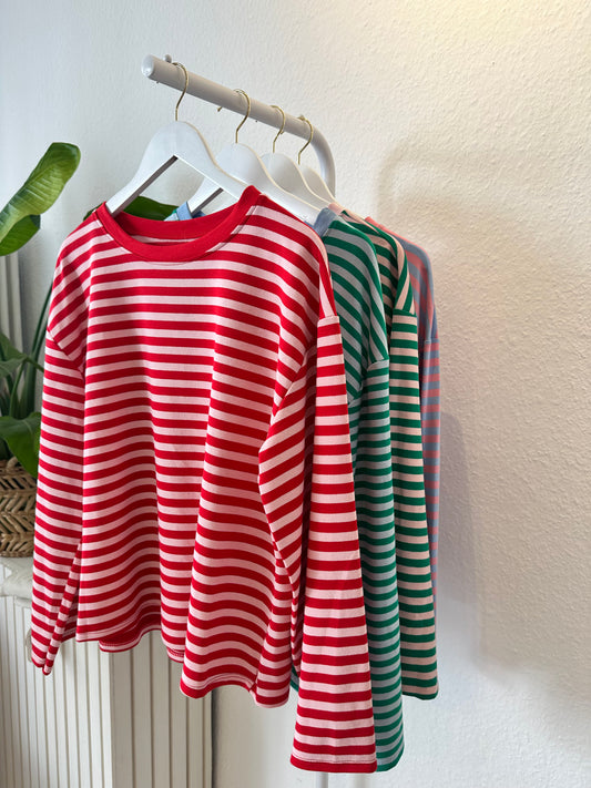 Streifen Shirt verschiedene Farben