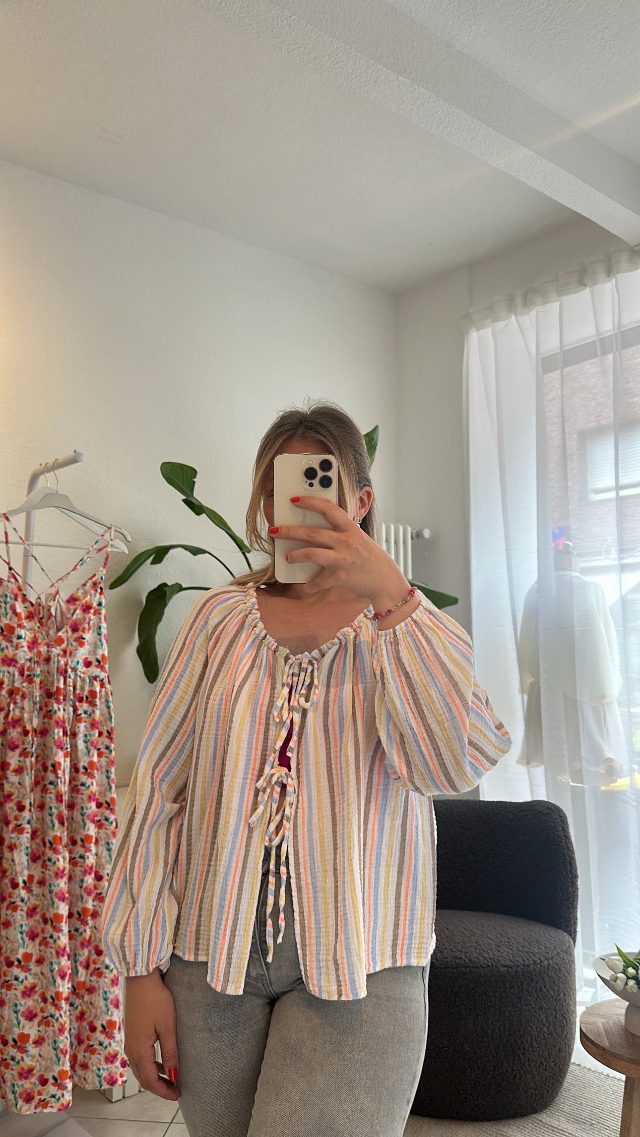 Musselin Bluse