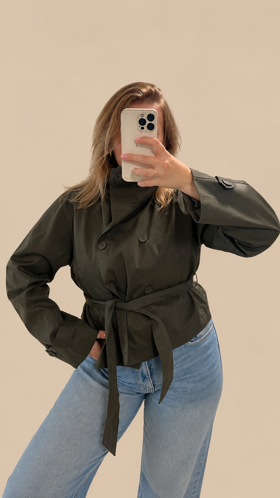 Kurzer Trenchcoat