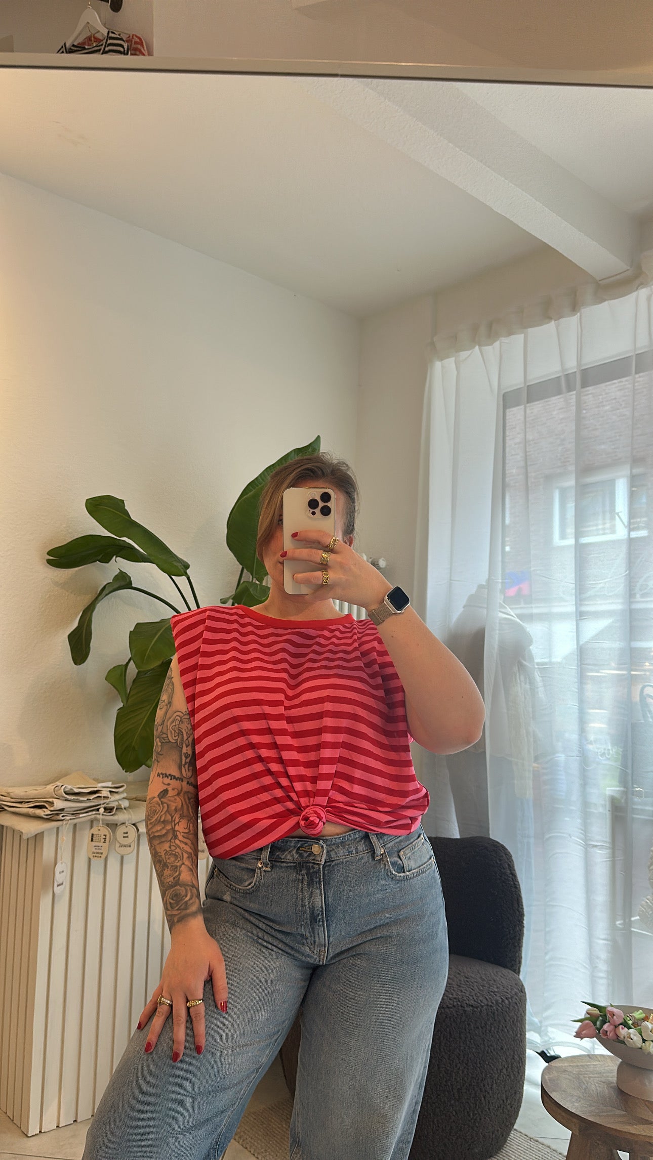 Shirt mit Schulter polstern