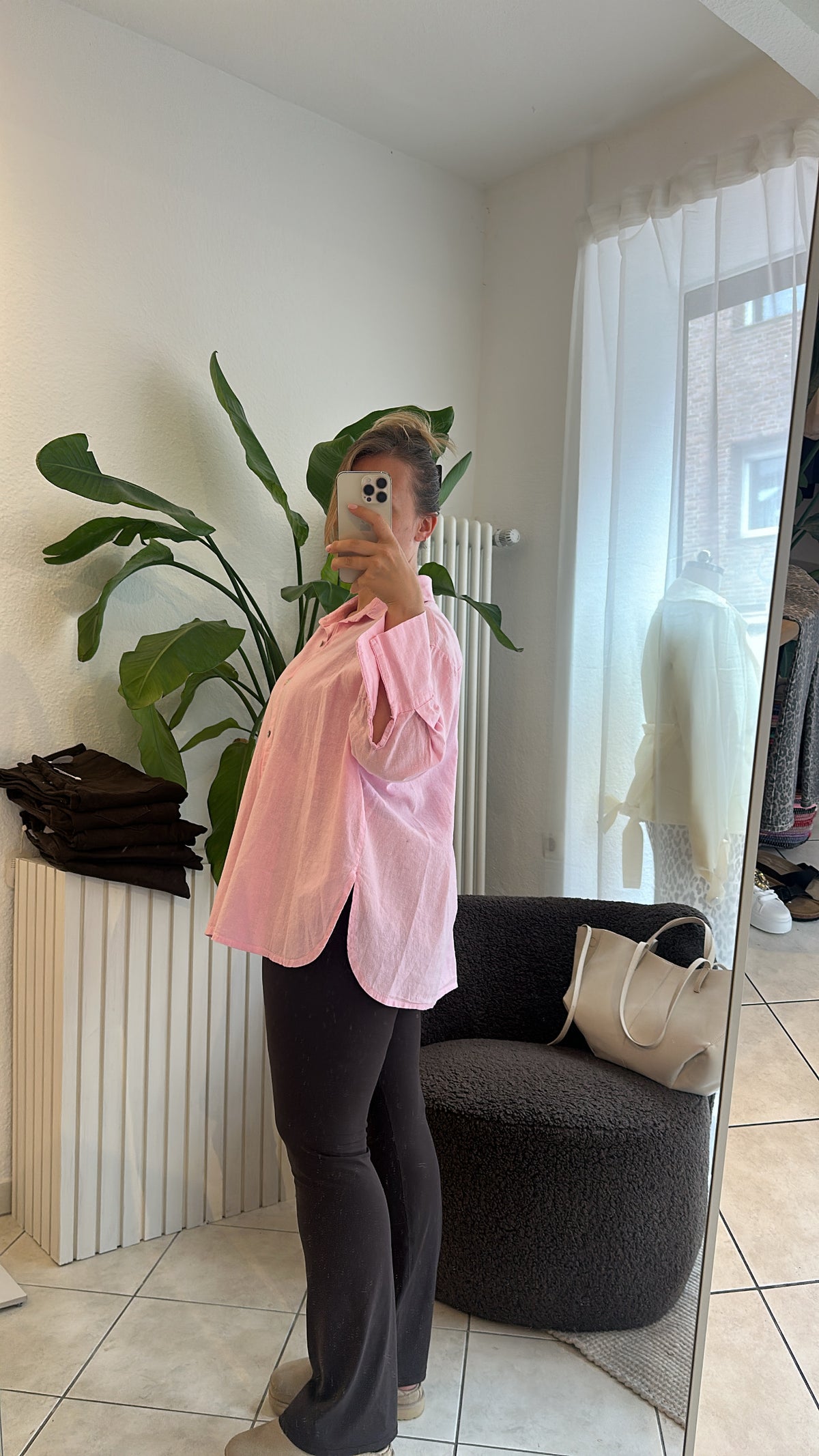 Leinen Bluse